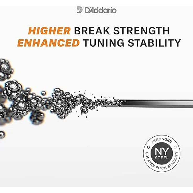 D'Addario E Gitarren Saiten | Gitarrensaiten E Gitarre | E Gitarre Saiten | Electric Guitar Strings | NYXL1046 NYXL E-Gitarrensaite Super Light 010-046 bis 30% reißfester – Bild 4