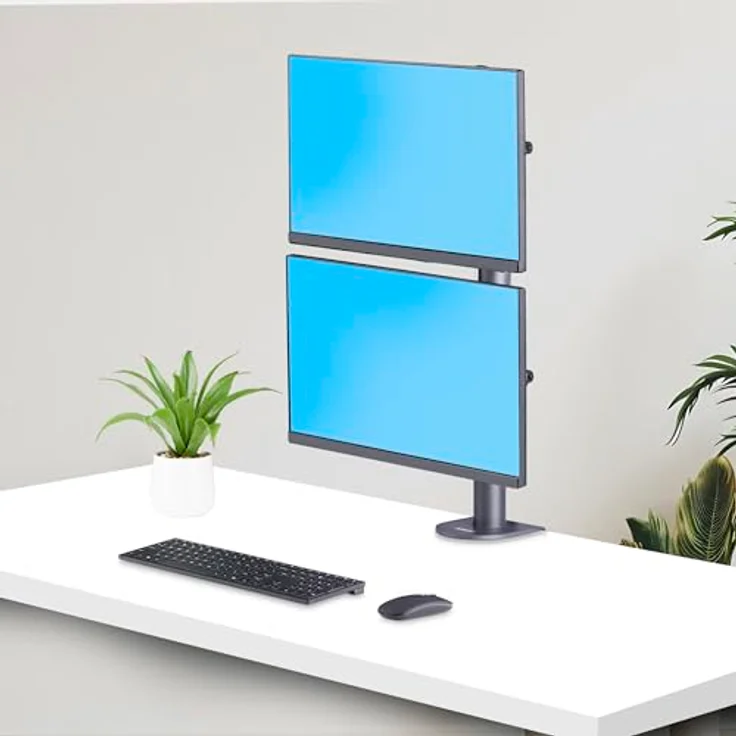 StarTech Dual Monitor Vertical Mount, Tischhalterung für 2 x 49 Zoll Ultrawide Displays, 16 kg Tragkraft, Schwarz – Bild 10
