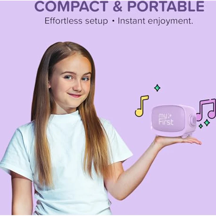 myFirst Voice 2, Tragbares interaktives Mikrofon & Wireless-Lautsprecher mit Bluetooth, Lila, Stimmwechselfunktion und Hallkontrolle – Bild 6