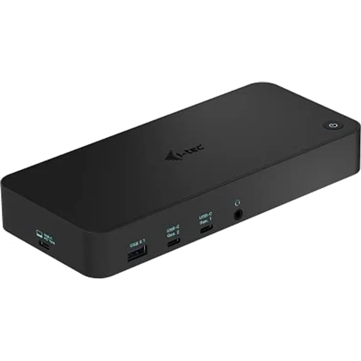 i-tec USB 3.0/USB-C Dockingstation 3x4K mit 100W Stromversorgung - 2X DisplayPort 3X HDMI 1x GLAN 3X USB 3.1 2X USB-C 1x Audio/Mik für Windows MacOS, Thunderbolt 3 Kompatibel