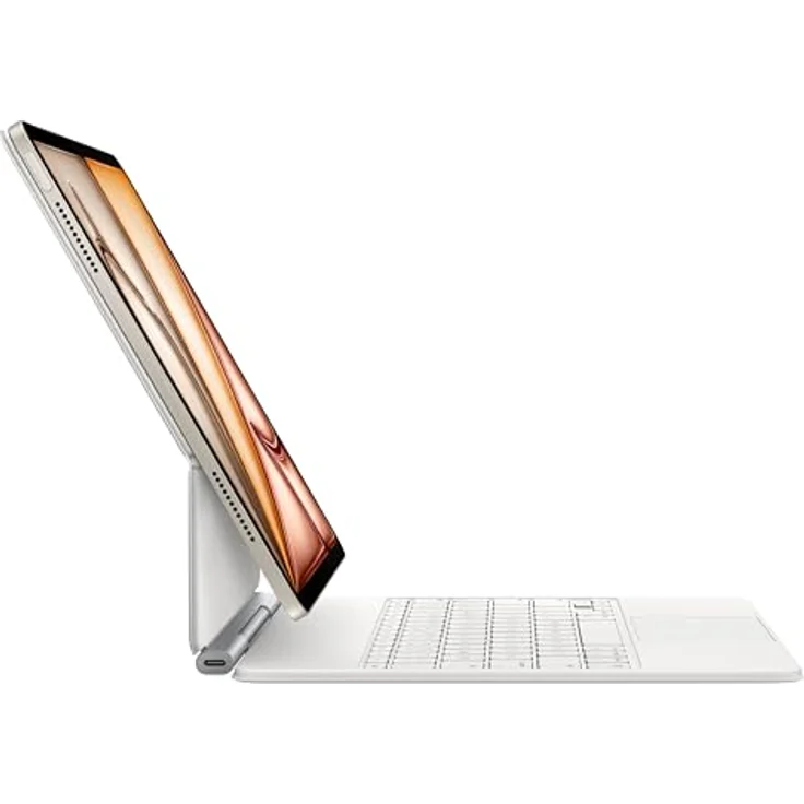 Apple Magic Keyboard Case für 13" iPad Air (M3), integriertes Trackpad, Norwegisch, besonders angenehmes Tippen, Weiß – Bild 4