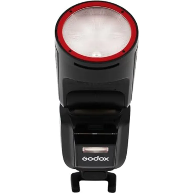 Godox V100 100 W On-Kamera-Blitz für Canon mit 5,8 cm (2,3 Zoll) Vollfarb-Touchscreen, 2,4 G kabelloser Synchronisation und leistungsstarkem Akku (schwarz)