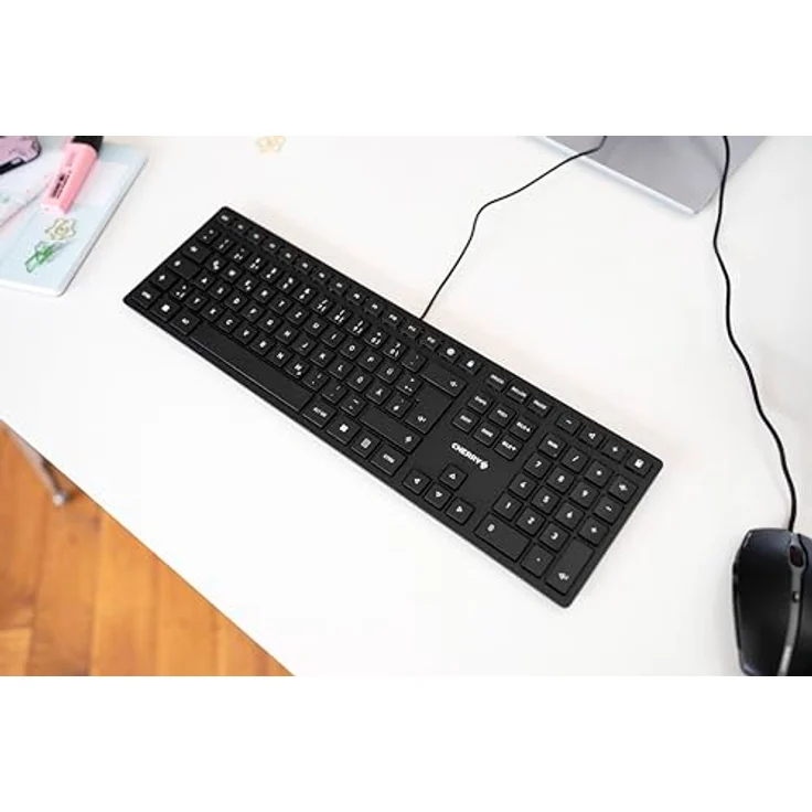 CHERRY KC 6000 SLIM - Tastatur - USB - Schweiz QWERTZ - CHERRY SX - Schwarz (JK-1600CH-2) – Bild 2