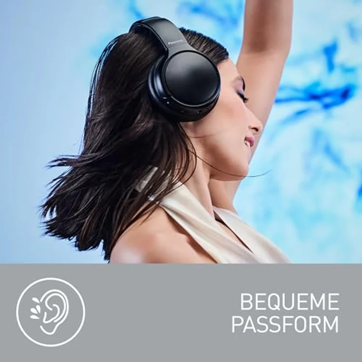 Panasonic RB-M600BE-C Kabellose Kopfhörer mit Hybrid ANC, Over-Ear-Schwenkdesign, Bluetooth 5.3, bis zu 65 Stunden Wiedergabe, XBS Deep, Weiß – Bild 5