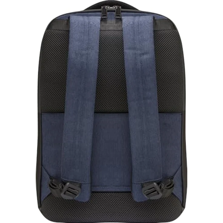 dbramante1928 Christiansborg Recycled Notebooktasche für 16" Laptops, Blau, mit gepolsterten Schultergurten und Trolley-Befestigungsgesurt – Bild 3