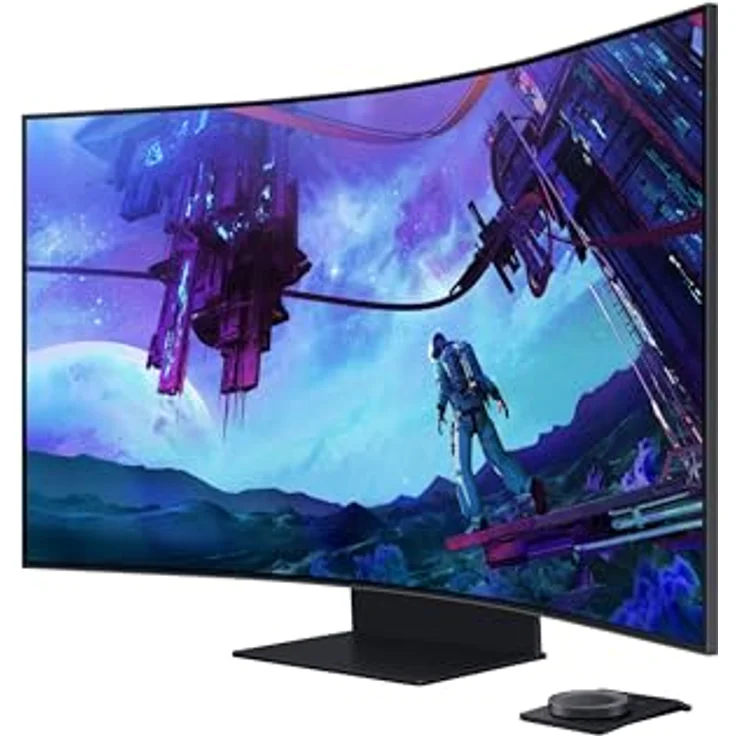 Samsung Odyssey S55CG970NU 55 Zoll 4K Ultra HD LED Noir Office-Monitor – Bild 3