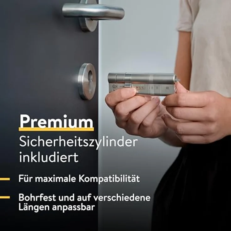 Nuki Smart Lock Ultra – WLAN integriert, Matter-kompatibel, Edelstahlgehäuse, superschnelle 1,5s-Automatik, Akku bis 6 Monate – Bild 4