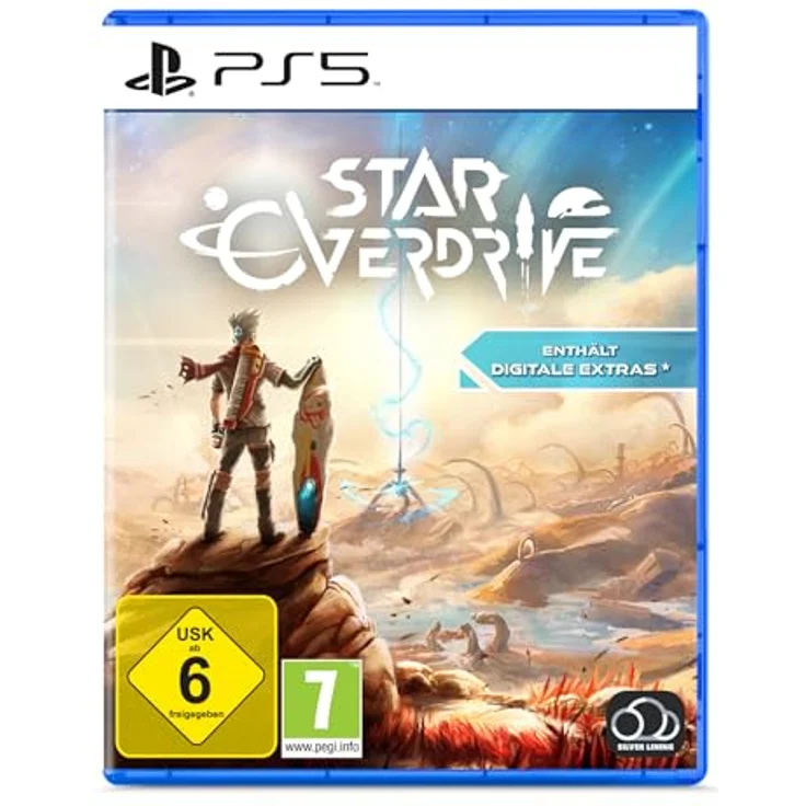 Silver Lining Interactive Star Overdrive, PS5-Spiel mit digitalem Soundtrack, Manga und Bonusinhalten, vielfältige außerirdische Welt, Hoverboard-Gameplay und epischen Kämpfen – Bild 1