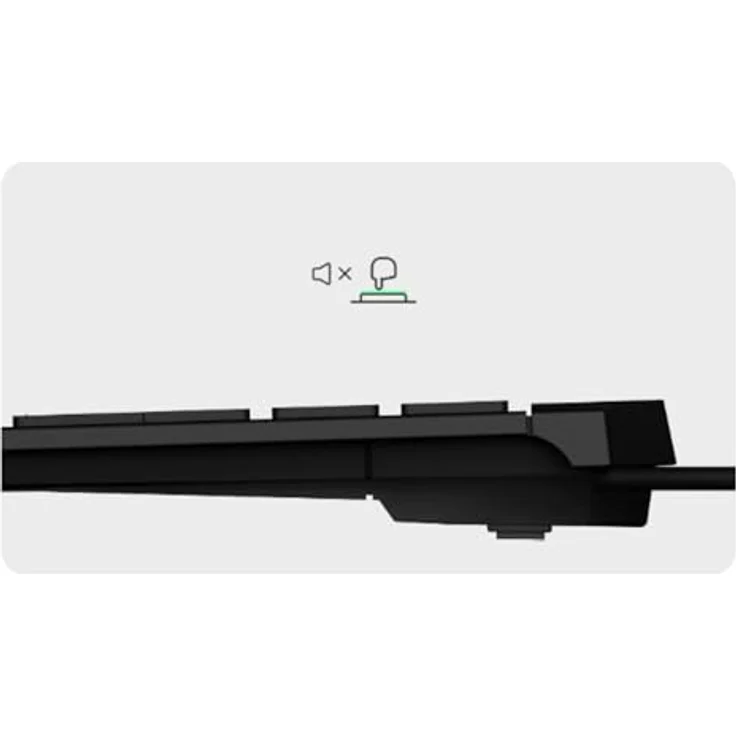 Keysonic KSK-5210ELU (DE) Mini-Tastatur - USB - Membran Key Switch - QWERTZ - LED - Schwarz – Bild 3