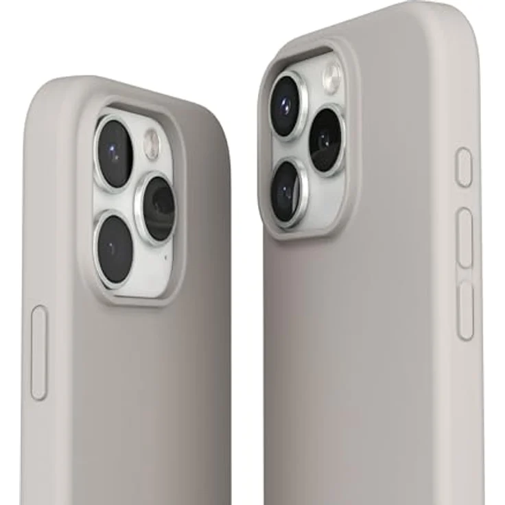 VONMÄHLEN Weiche Silikonhülle, Handyhülle aus recycelten Materialien, kompatibel mit iPhone und Mag-Safe, mit Mikrofaserfutter und Kamera-Displayschutz – Bild 5