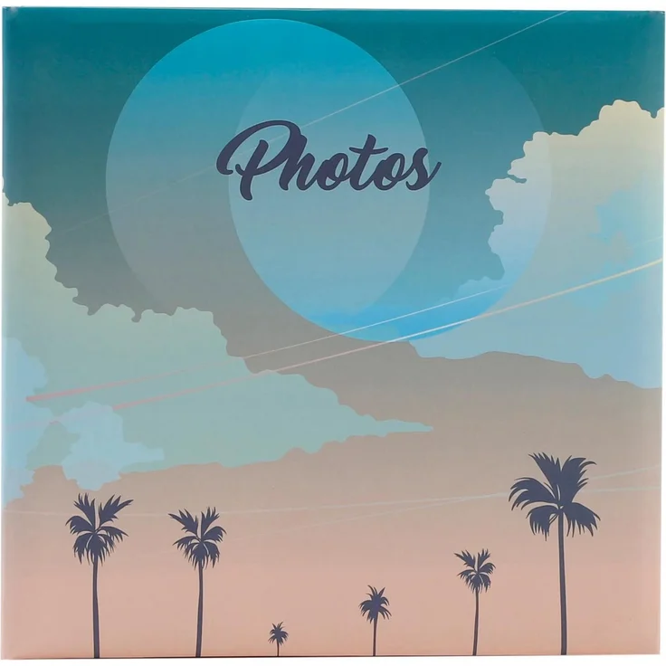EXACOMPTA Fotoalbum SUNSET, Einsteckalbum 22,5x22 cm für 200 Fotos, warmes Design