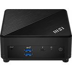 MSI Cubi 5 12M-021BDE Barebone Mini-PC, Intel Core i5-1235U, bis zu 64GB RAM, 1x M.2-SSD und 1 x 2.5”-SSD/HDD, Thunderbolt 4, WiFi 6E, Bluetooth 5.3, schwarz