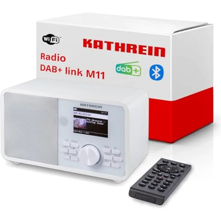 Kathrein DAB+ link M11, DAB Plus Radio mit EWF, WLAN, Bluetooth, in weiß