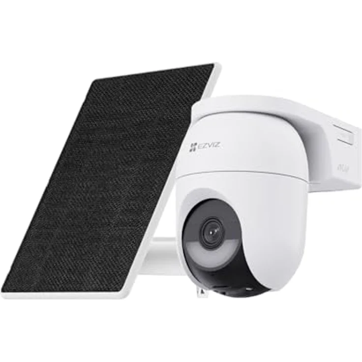 EZVIZ CB8 Lite, 4MP PTZ WLAN-Außenkamera mit 360° Überwachung, Farbnachtsicht, KI Personen- und Fahrzeugerkennung, 2-Wege-Audio, inkl. 5W Solarpanel – Bild 1