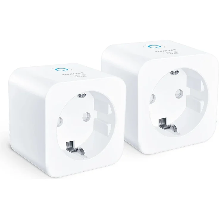 Philips Smart Plug Matter Typ F, 2er Pack, smarte Steckdosen mit Power Meter für Energieverbrauchsüberwachung