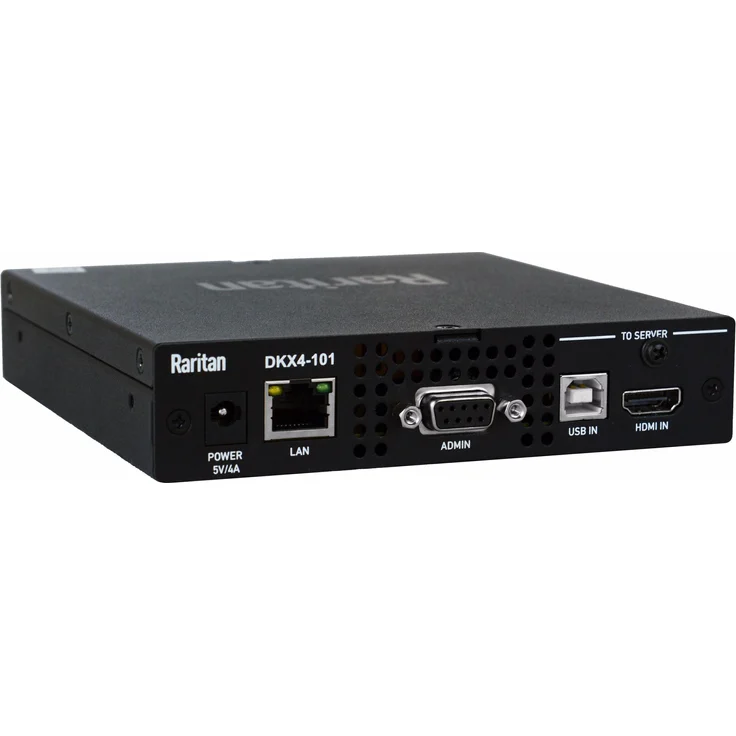 Raritan Dominion KX IV-101, 4K KVM-over-IP Switch mit Unterstützung für bis zu 8 Benutzer, Schwarz