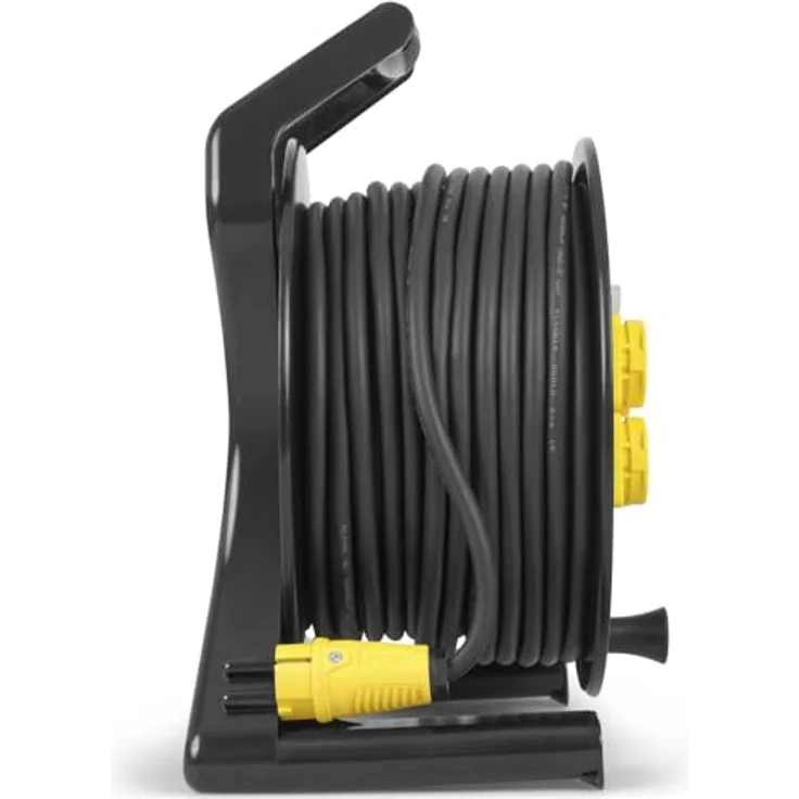 TROTEC Kabeltrommel PVD3 / 40 m Kabel schwarz mit Betriebsspannungsanzeige und Thermoschutzschalter – Bild 4