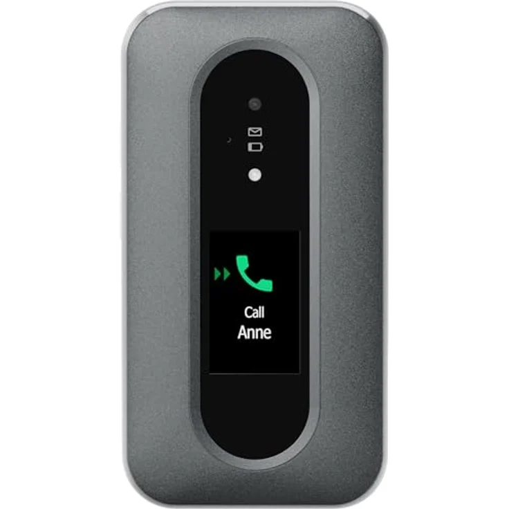 Doro Leva L30 Senioren-Smartphone – Externes Display - GPS Unterstützung - HD-Sound - 2MP Kamera - Klapptelefon, Schwarz – Bild 2
