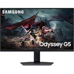 Samsung PC-Gamer-Bildschirm SAMSUNG ODYSSEY G5 S32CG510EU 32 WQHD VA-Panel 1 ms 165 Hz HDMI/DP FreeSync Premium, schwarz
