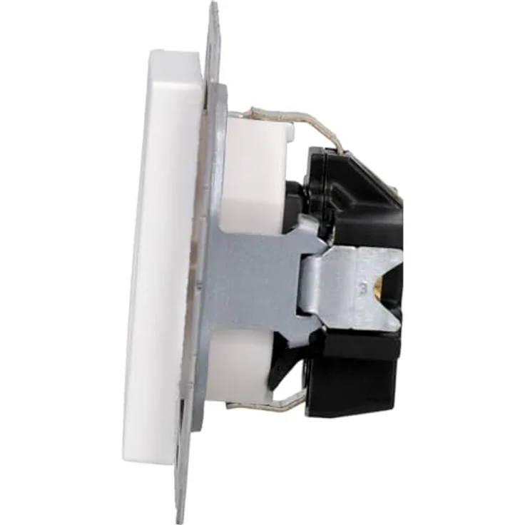 Jung 1520 KI WW Schuko Steckdose 16 A 250 V mit Berührungsschutz Serie A alpinweiß, (A520KIWW) Kinderschutz – Bild 4