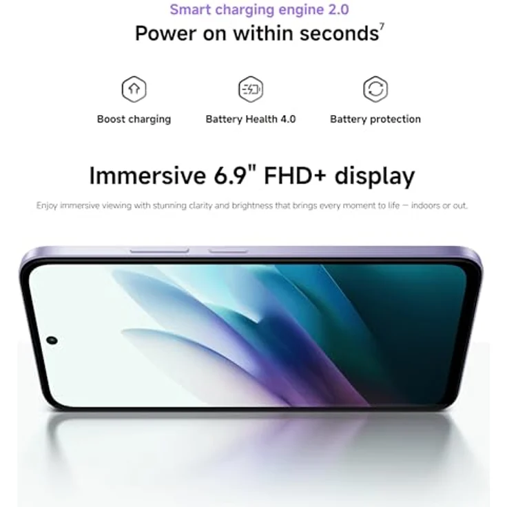 XIAOMI Redmi 15, Smartphone mit 8 GB RAM und 256 GB Speicher, 6,9" 120Hz Display, Snapdragon® 685 Prozessor, 50MP Kamera, 7000mAh, Schwarz Midnight, ohne Ladegerät – Bild 8
