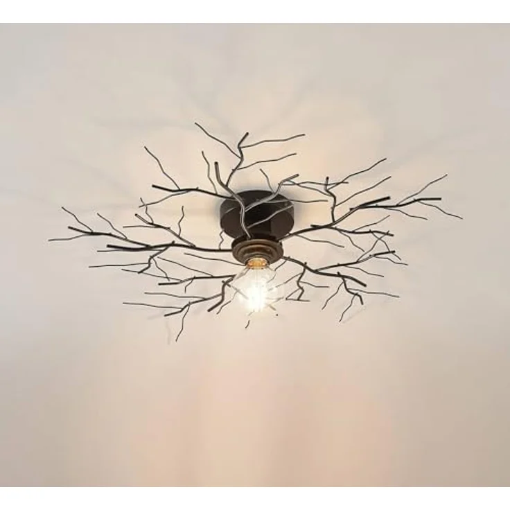 Lindby Deckenlampe 'Vetki' (Modern) in Schwarz aus Metall (1 flammig, E27) - Deckenleuchte, Lampe, Wohnzimmerleuchte – Bild 5