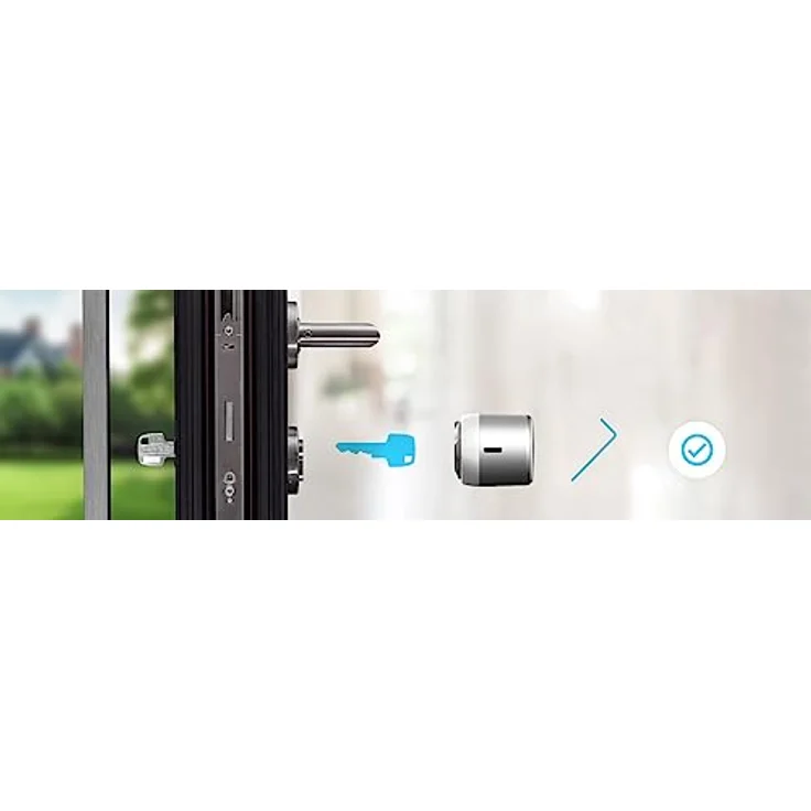 tedee Lock GO | smartes Türschloss | einfach nachrüstbar, ohne Zylindertausch | Steuerung via Bluetooth & aus der Ferne per App | iPhone & Android | Smart Home | schwarz – Bild 3