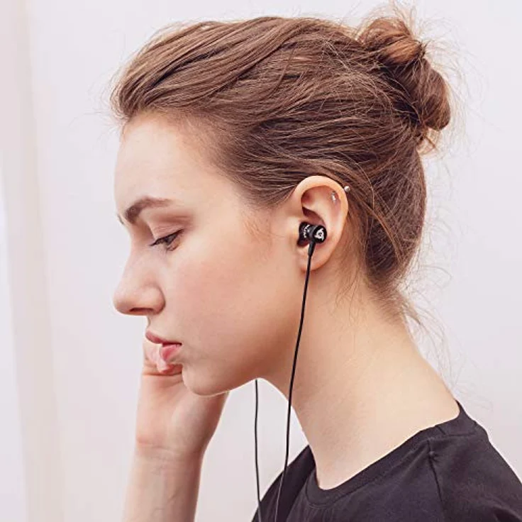 KLIM Fusion In-Ear Kopfhörer mit Mikrofon, Memory Foam, 3.5 mm Jack, langlebig und innovativ, orange – Bild 8