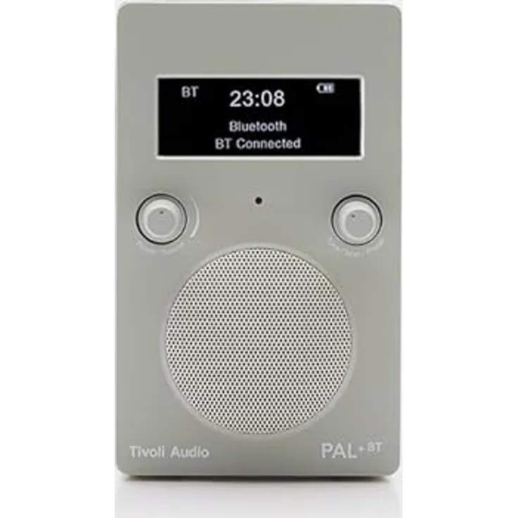 Tivoli Audio PAL+ BT3, Tragbares DAB+/FM/Bluetooth Radio mit 10 Stunden Akkulaufzeit, grau