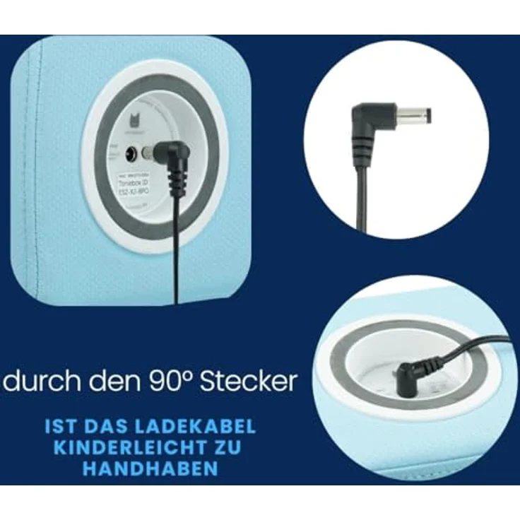 caseroxx Toniebox Ladegerät für Toniebox Lautsprecher, praktisches Ladegerät mit hochwertigem Toniebox-Kabel – Bild 3