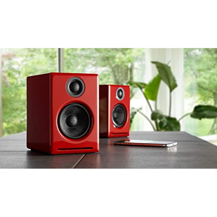 Audioengine A2 Plus, Kabellose Bluetooth-Desktop-Lautsprecher mit 60 W, individuellen Klangabstimmungen und Holzgehäuse – Bild 5