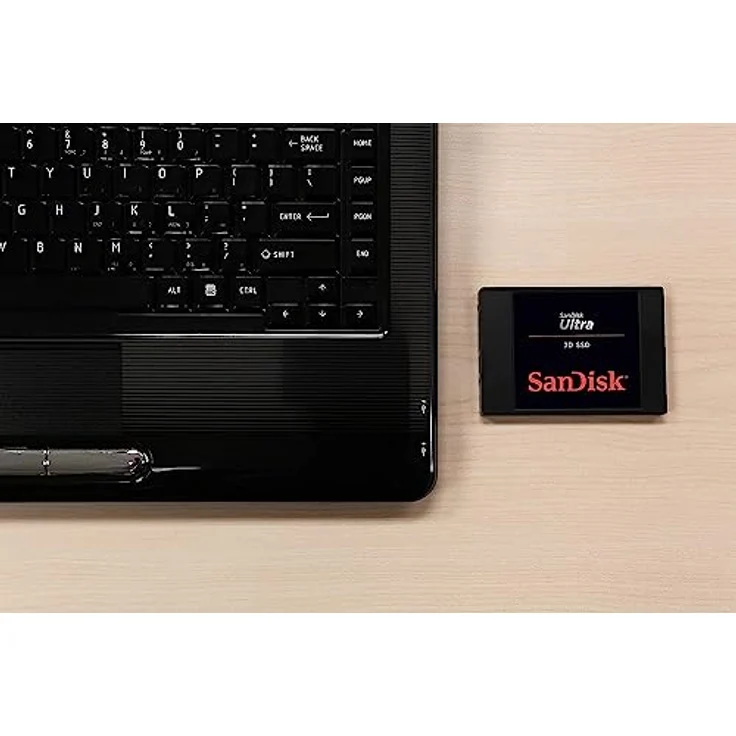 SanDisk Ultra 3D SSD 2 TB SSD interne SSD Festplatte (SSD intern 2,5 Zoll, stoßbeständig, 3D NAND-Technologie, n-Cache 2.0-Technologie, 560 MB/s Übertragungsraten) Schwarz – Bild 4