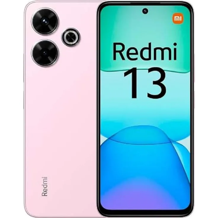 Xiaomi Redmi 13, 6 GB RAM, 128 GB ROM, MediaTek Helio G91-Ultra, 108 MP Kamera, 17,9 cm FHD+ Display, 33 W Schnellladung, 5030 mAh Akku, Pearl Pink