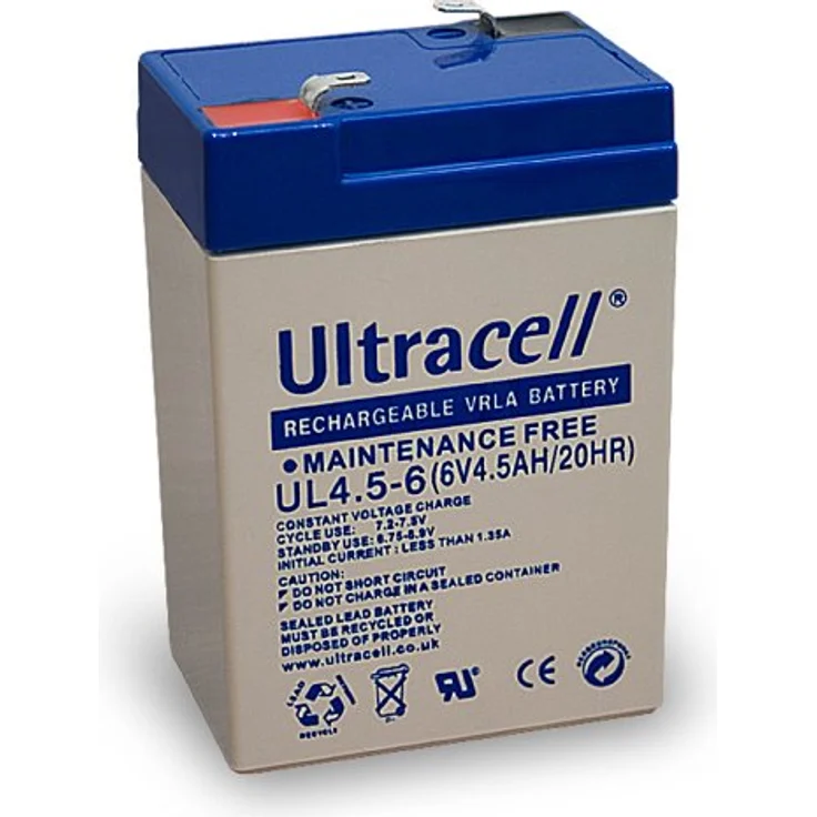 Wentronic Blei-Akku (Ultracell) 6 V, 4,5 Ah (Faston 187-4,8mm) – Bild 2