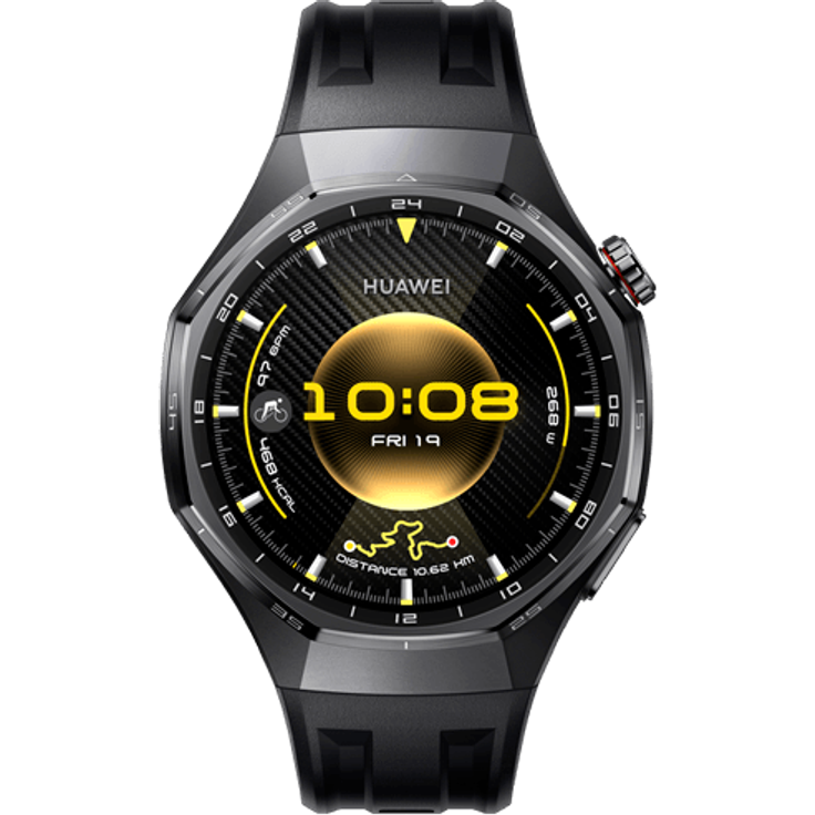 Huawei Watch GT 6 Pro, 46mm Smartwatch mit schwarzem Armband und umfangreichen Fitness-Funktionen