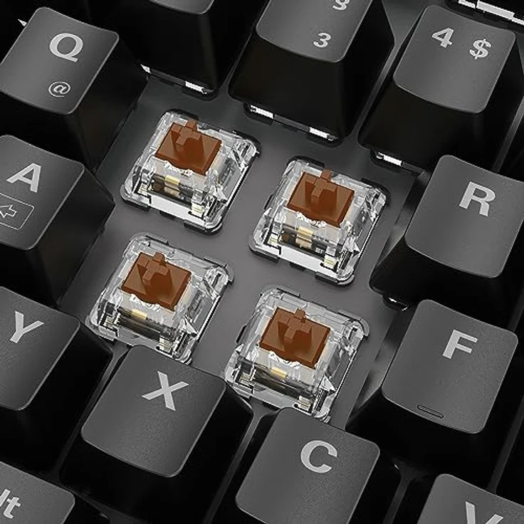 Sharkoon Skiller SGK20, mechanische Schalter, Huano Brown, RGB – Bild 3