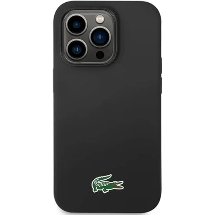 Lacoste LCHMP14LSLOK Hülle für iPhone 14 Pro 6.1" Schwarz Hardcase Silikon – Bild 3
