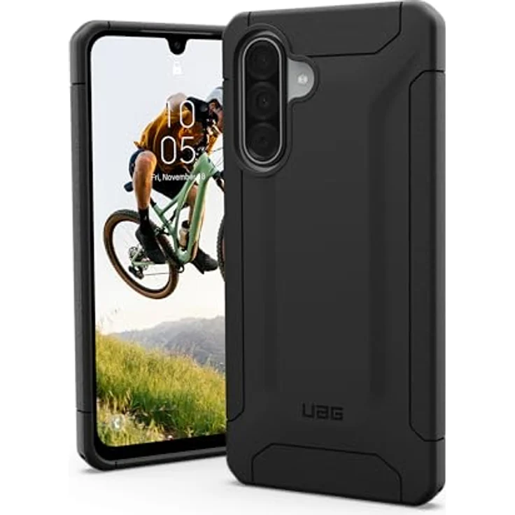 URBAN ARMOR GEAR Scout Case für Samsung Galaxy A17 / A17 5G, militärisch geprüfte Hülle mit Displayschutzrand, schwarz – Bild 1