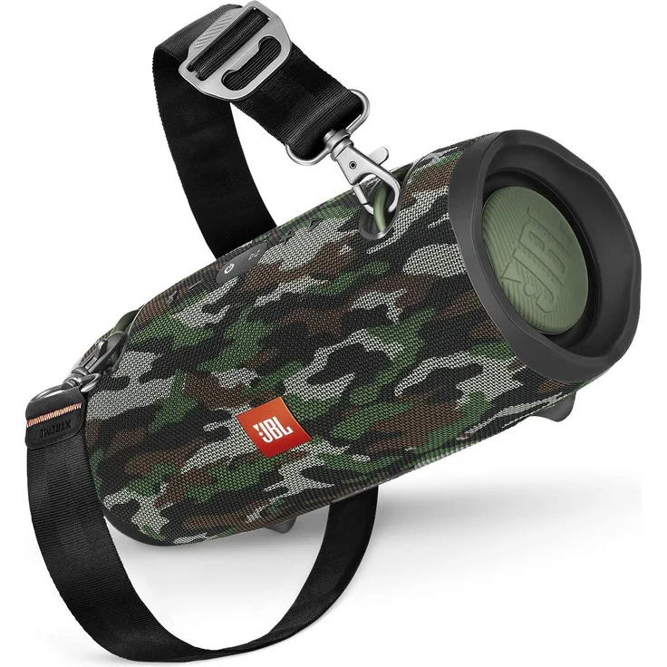 JBL Xtreme 2 Musikbox - Wasserdichter, portabler Stereo Bluetooth Speaker mit integrierter Powerbank - Mit nur einer Akku-Ladung bis zu 15 Stunden Musikgenuss Camouflage – Bild 1