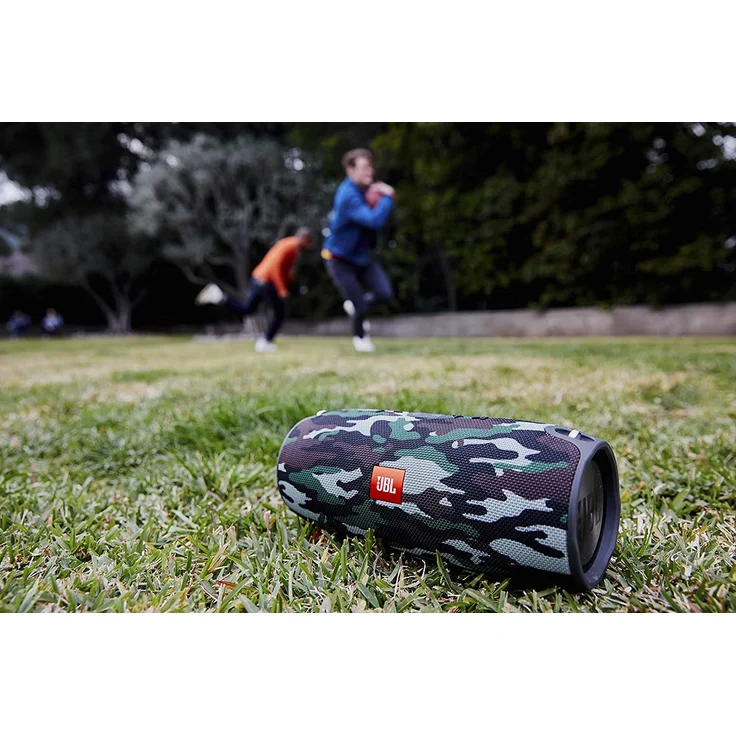 JBL Xtreme 2 Musikbox - Wasserdichter, portabler Stereo Bluetooth Speaker mit integrierter Powerbank - Mit nur einer Akku-Ladung bis zu 15 Stunden Musikgenuss Camouflage – Bild 8