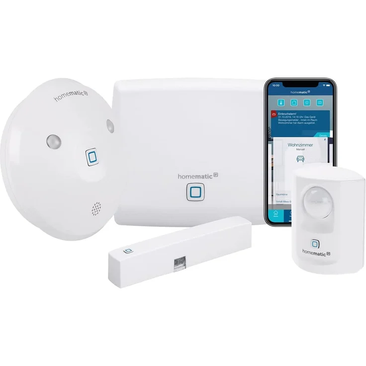 Homematic IP HmIP-SK7 Smart Home Starter Set Alarm – Intelligenter Alarm auch aufs Smartphone (153348A0) – Bild 1