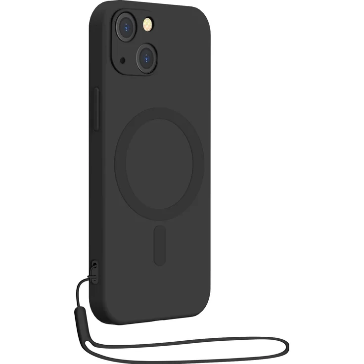 Bigben Silicone MagSafe, Smartphone Hülle für Apple iPhone 14, Schwarz, strapazierfähiger Kunststoff mit perfekter Passform