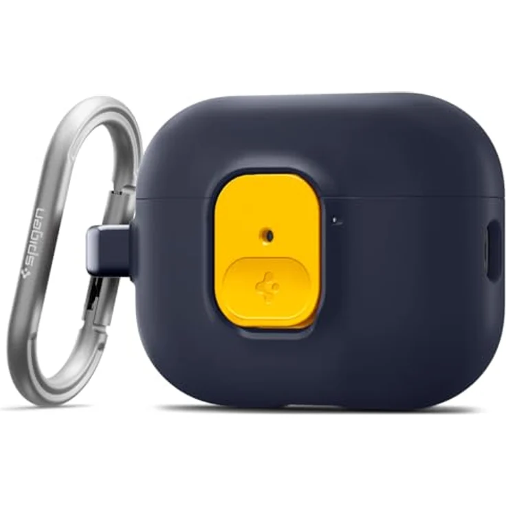 Spigen Nano Pop Hülle Case für AirPods Pro 3. Generation (2025), Blaubeer Navy, mit Secure Lock Clip und Karabiner – Bild 1