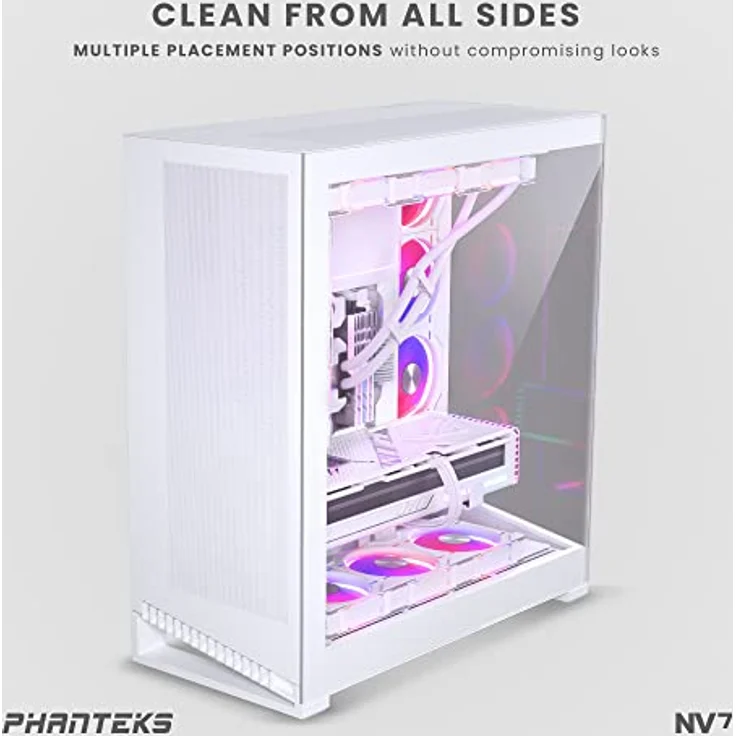 Phanteks NV-Serie NV7 E-ATX-Gehäuse, gehärtetes Glas, D-RGB - weiß – Bild 4