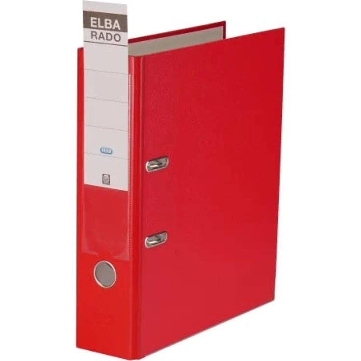 ELBA Aktenordner rado brillant Rückenbreite: 80 mm Verwendung für Papierformat: DIN A4, schmutz- und feuchtigkeitsabweisend, mit ELBA print, standfest durch rado-Ösen, auswechselbares Rückenschild, blau – Bild 2