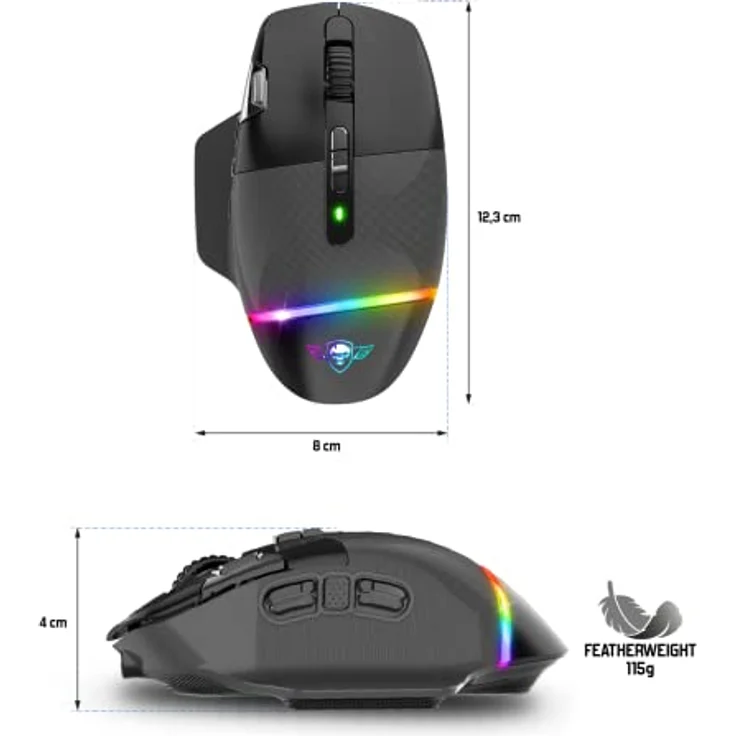 SOG XPERT-M800 Wireless (Kabellos), Maus, Schwarz – Bild 9