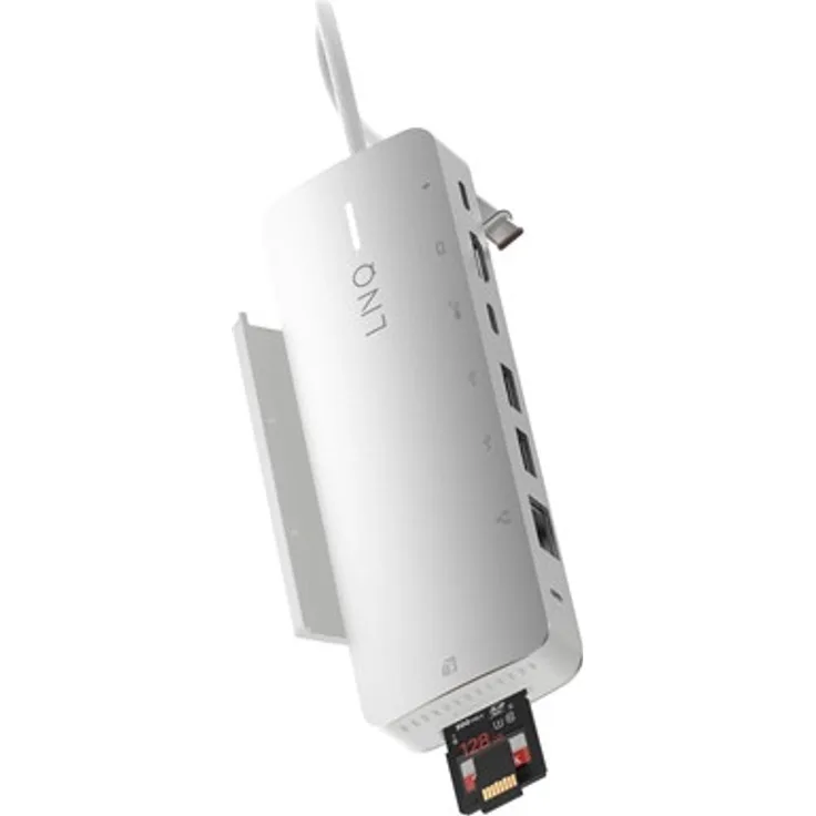 LINQ 9in1 PRO SSD 140W USB-C Multiport Hub mit HDMI und 2.5GbE, Space Grey