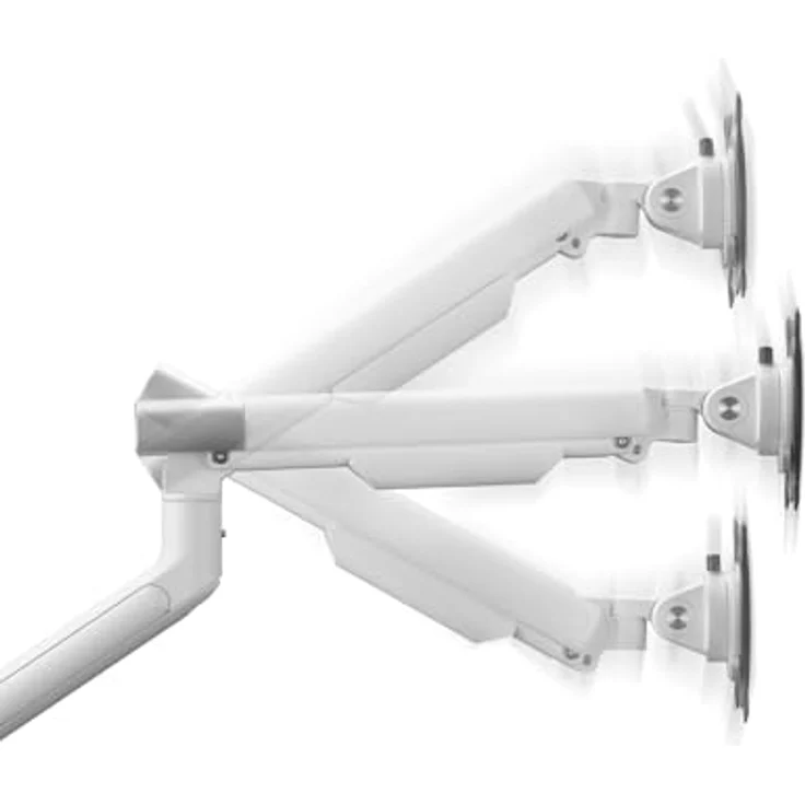 One for All Design Universal-Doppelmonitorarm (DM7220) Weiss - Tragkraft bis zu 9 kg pro Bildschirm, Kabelmanagementsystem – Bild 4