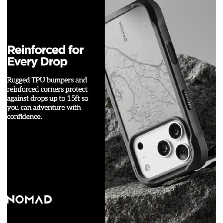 Nomad Rugged Case - balandra - Robuste Handyhülle für iPhone 17 Pro/18 Pro mit MagSafe-Unterstützung und TPU-Bumper – Bild 2