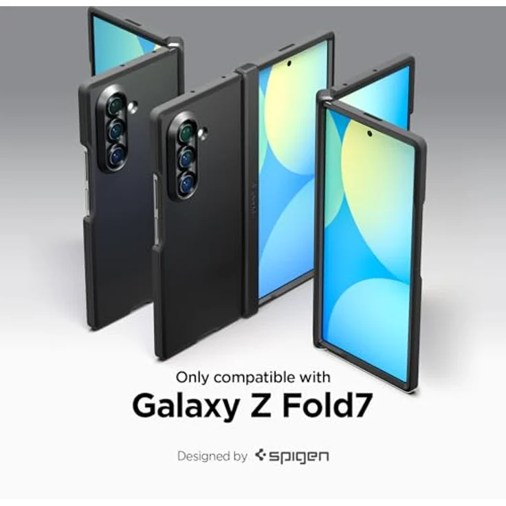Spigen Tough Armor Pro MagFit Hülle für Samsung Galaxy Z Fold 7, MagSafe-kompatibel, Schwarz, mit Scharnierschutz und Air Cushion Technologie – Bild 2
